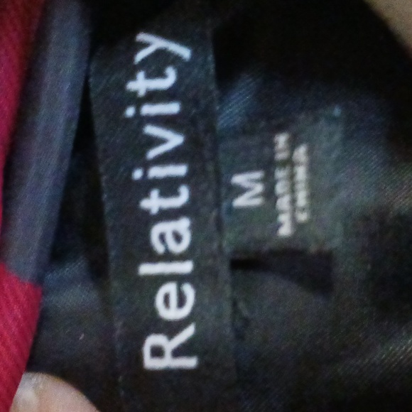 Relativity Red and Black Checkered Women's Vest - Picture 2 of 12